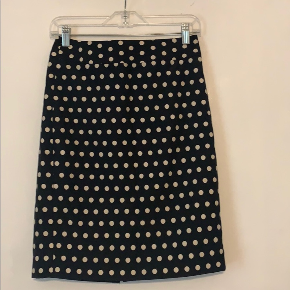 Banana Republic factory polka dot pencil skirt